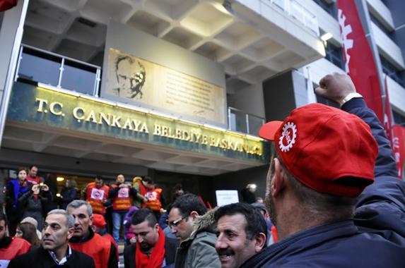 Çankaya Belediyesi’nde işçilerin işgali, kazanım getirdi