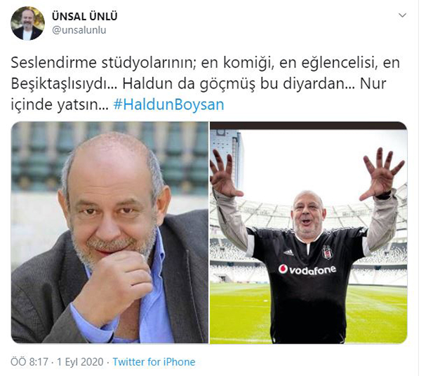 gorunum usta tiyatro oyuncusu haldun boysan hayatini kaybettigorunum