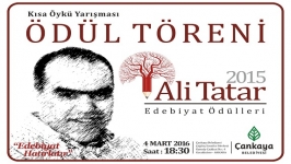 Ali Tatar Edebiyat Ödülleri sahiplerini bulacak
