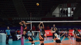 Çekişmeli geçen maçın kazananı Nilüfer Belediyespor