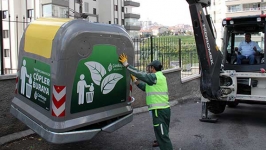 Ankara’da yeraltı çöp konteynerleri yaygınlaşıyor