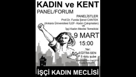 İşçi Kadın Meclisi’nden “Kadın ve Kent” paneli