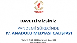 Anadolu Medyası Çalıştayı’nın dördüncüsü gerçekleştirildi